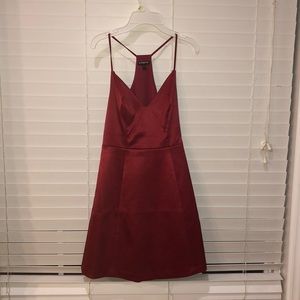 Express short red cocktail dress